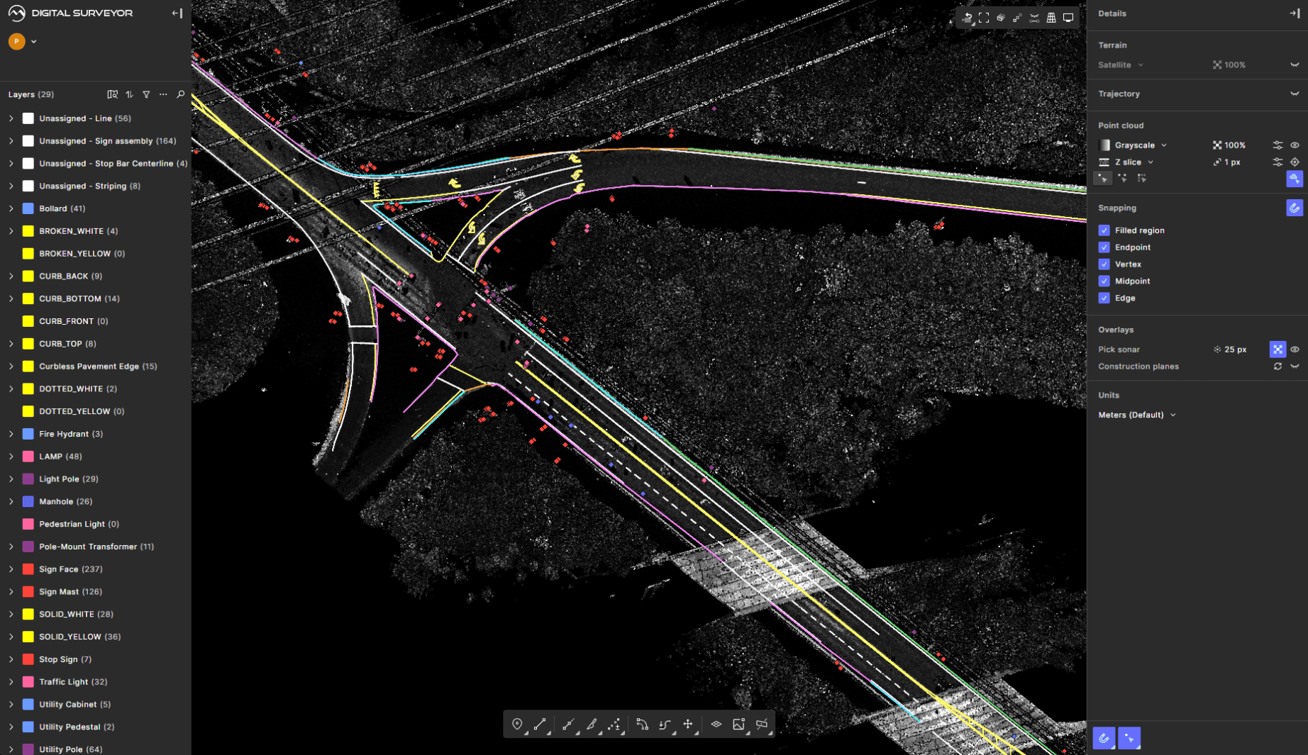 Mach9 extracting features from Leica LGSx point cloud data