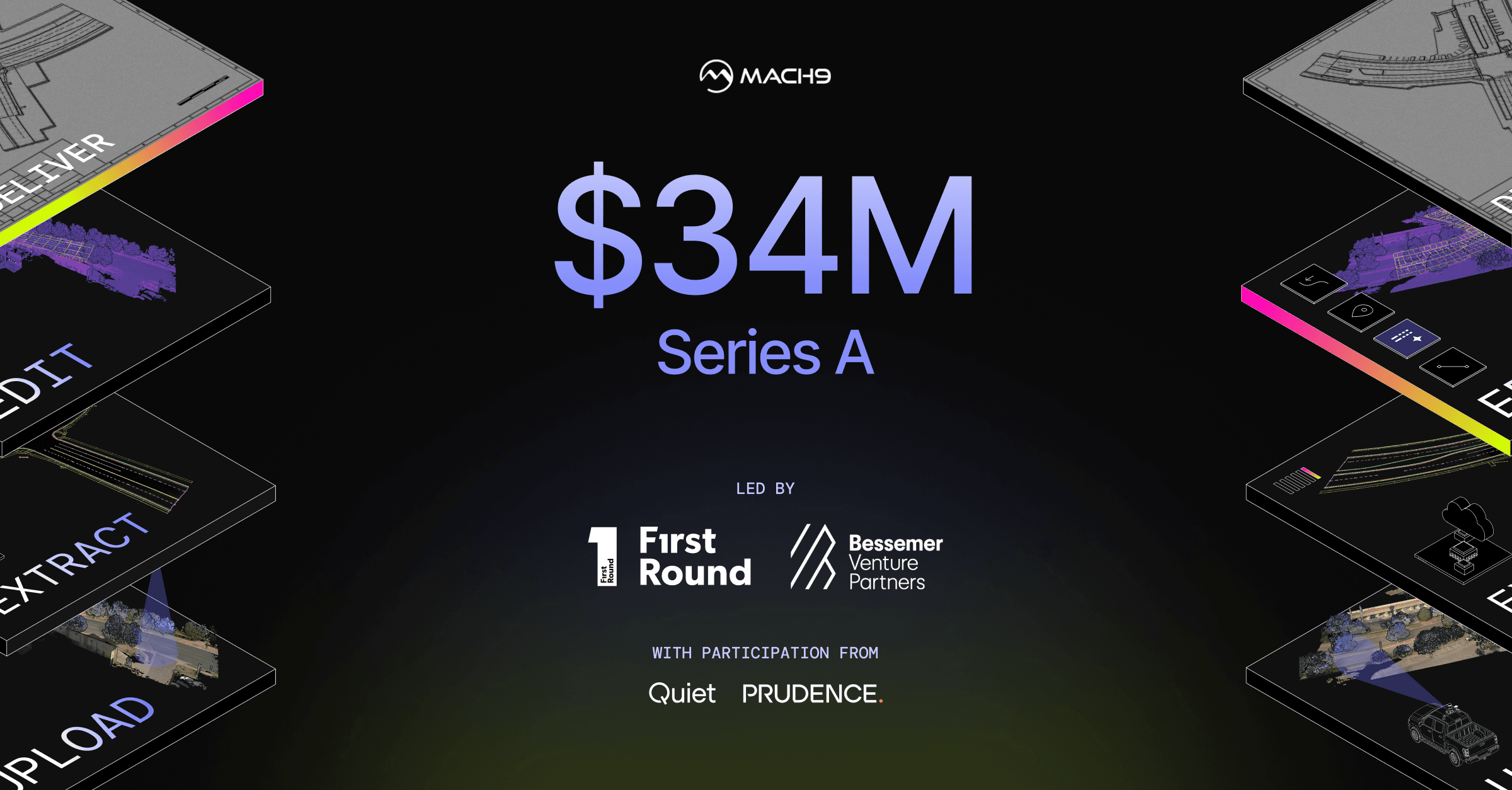 Mach9 $34M Series A, led by First Round and Bessemer Venture Partners, with participation from Quiet and Prudence